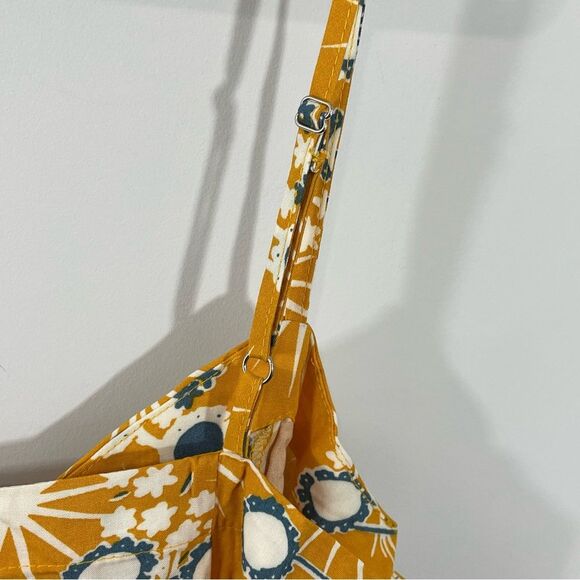 NWT‎ ModCloth On Cloud Nineties Yellow Printed Shift Mini Dress Size LARGE - Picture 6 of 11